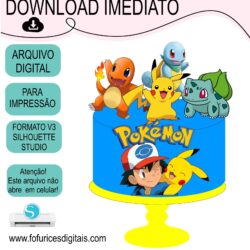 Arquivo de Corte Topo de Bolo Pokemon