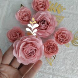 Arquivo de Corte Silhouette Flores Papel 2 modelos p/Download