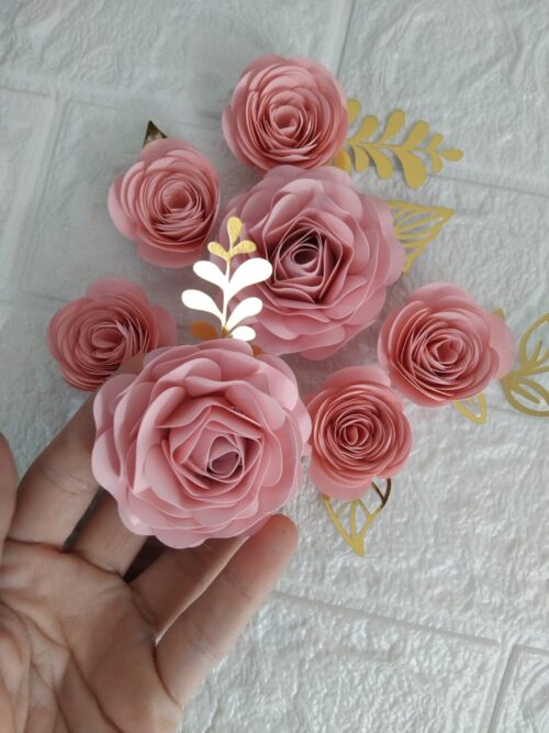 Arquivo de Corte Silhouette Flores Papel 2 modelos p/Download