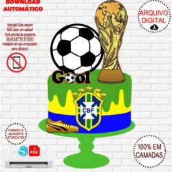Arquivo de Corte Topo de Bolo Copa do Mundo 2026 Taça