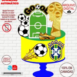 Arquivo de Corte Topo de Bolo Copa do Mundo 2026 Taça