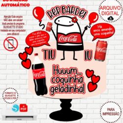 Arquivo de Corte Topo de Bolo Flork Coca Cola