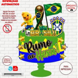 Arquivo de Corte Topo de Bolo  Copa do Mundo